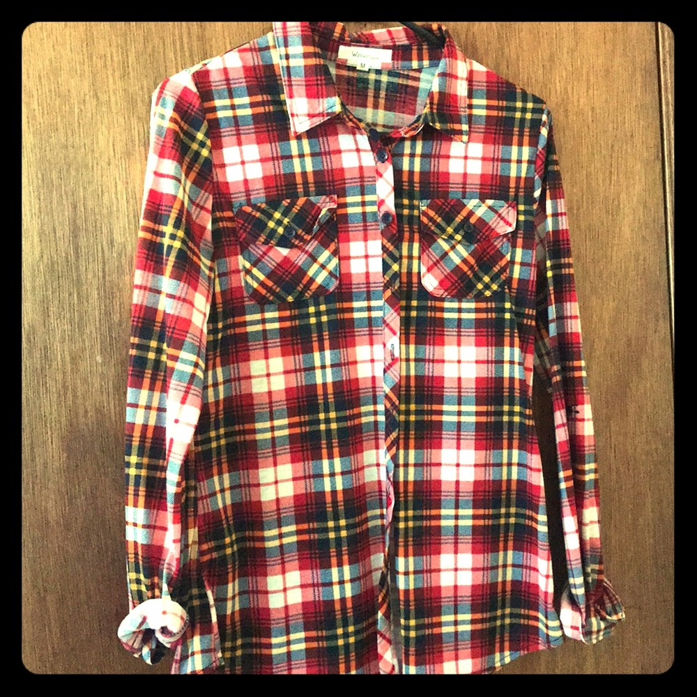 Plaid Button Down - image 1
